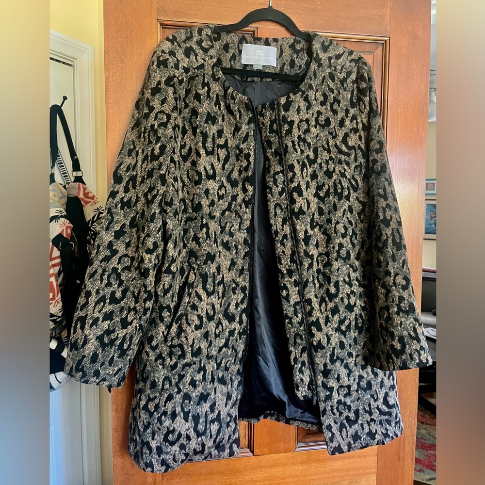 Faux Fur Leopard Coat